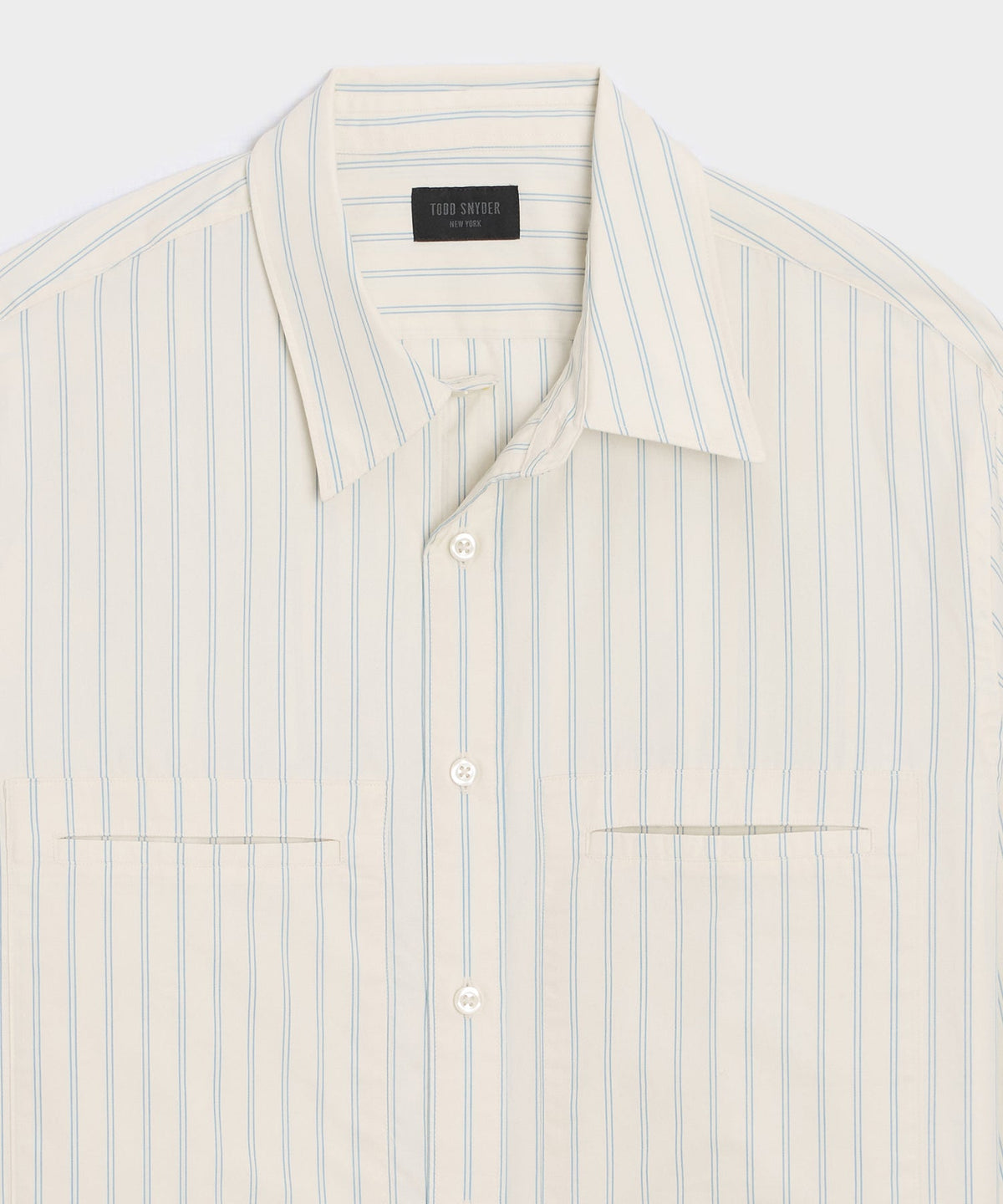 Todd Snyder Poplin Utility Shirt - Ivory