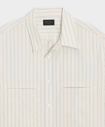 Todd Snyder Poplin Utility Shirt - Ivory