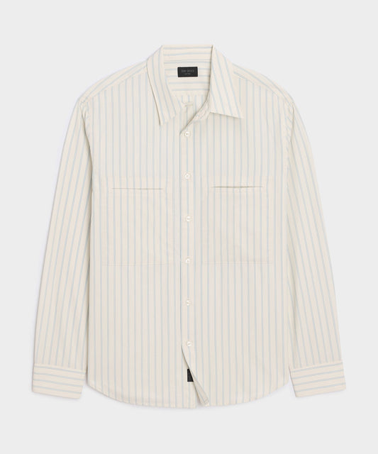 Todd Snyder Poplin Utility Shirt - Ivory