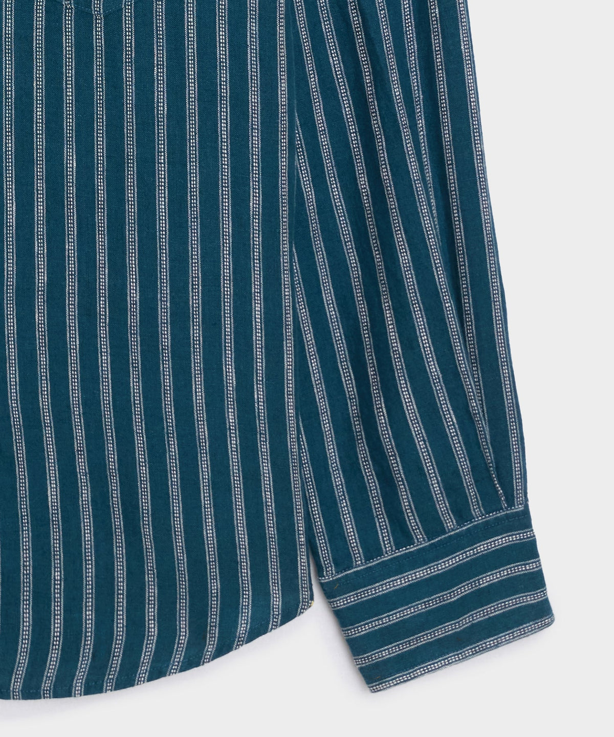 Todd Snyder Linen Western Shirt - Dark Teal