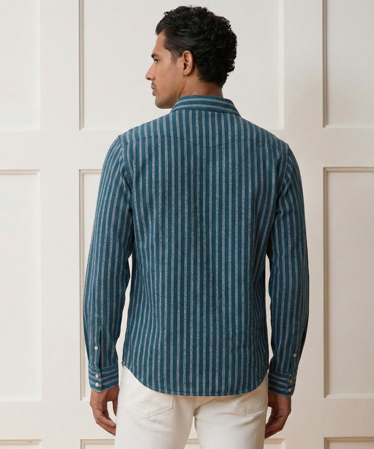 Todd Snyder Linen Western Shirt - Dark Teal