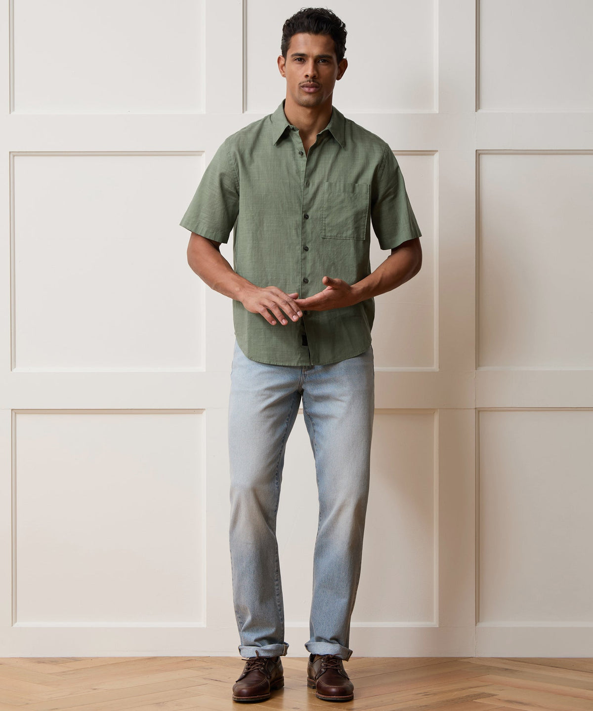 Todd Snyder Easy Cut Summerweight Shirt - Dusty Fern