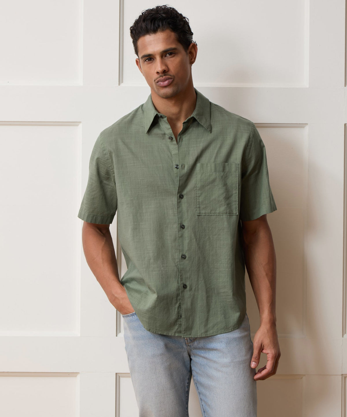Todd Snyder Easy Cut Summerweight Shirt - Dusty Fern