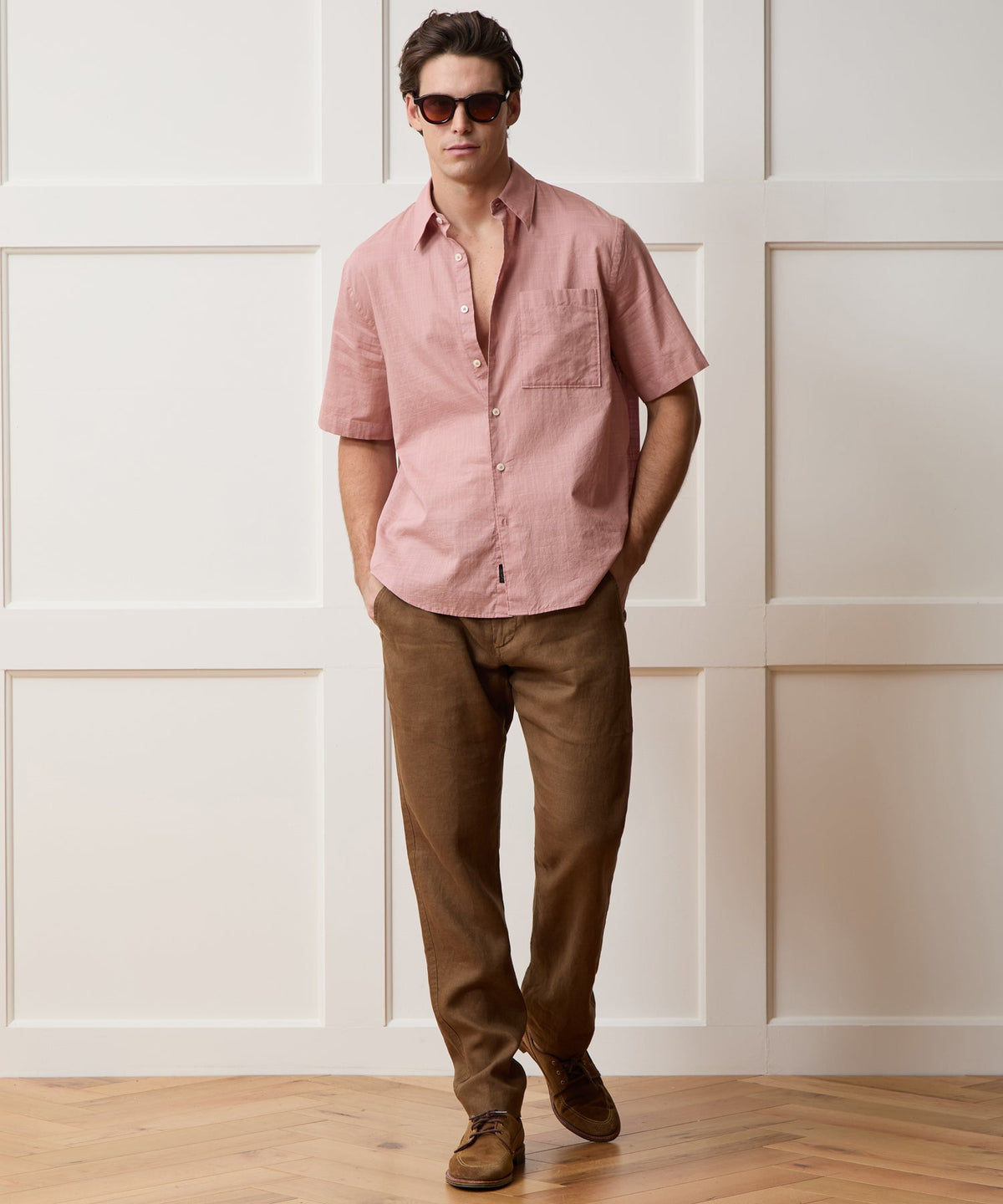 Todd Snyder Easy Cut Summerweight Shirt - Fading Rose