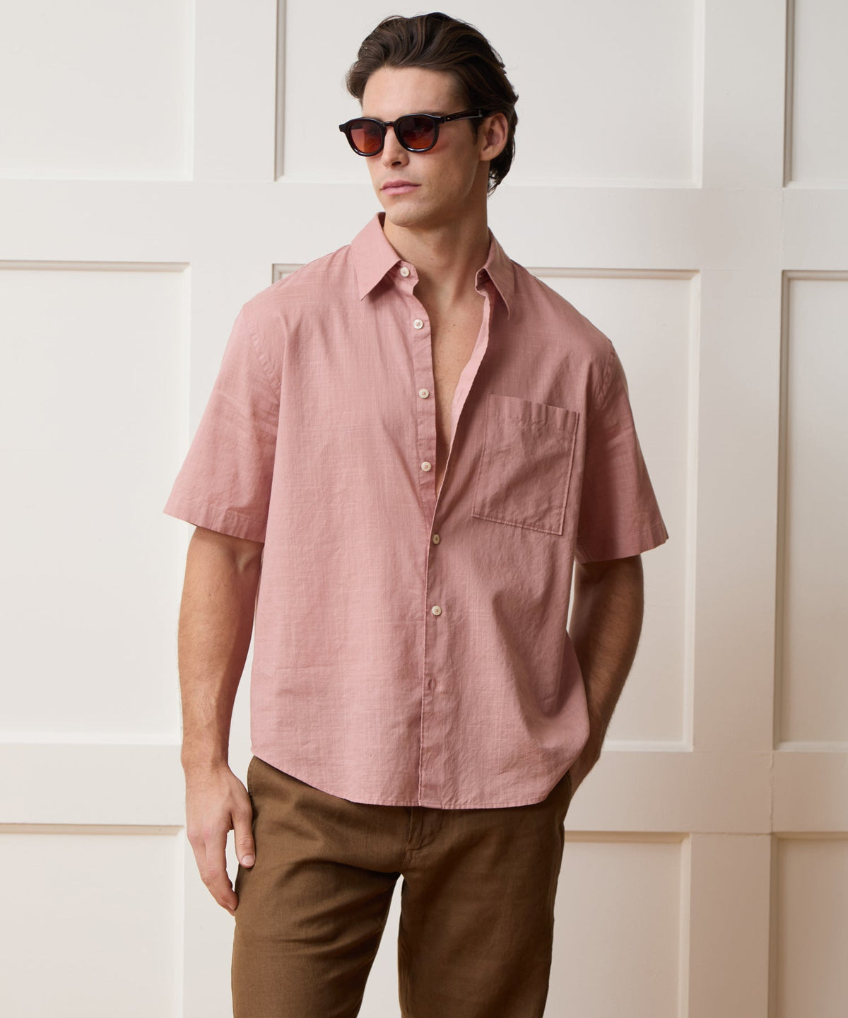 Todd Snyder Easy Cut Summerweight Shirt - Fading Rose