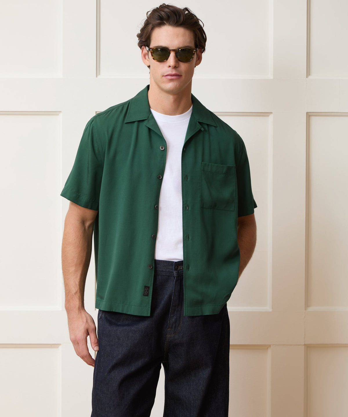 Todd Snyder Capri Shirt - Collegiate Green