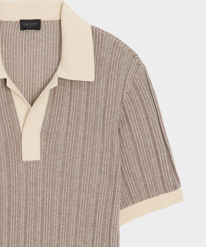 Todd Snyder Casanova Sweater Polo - Bisque
