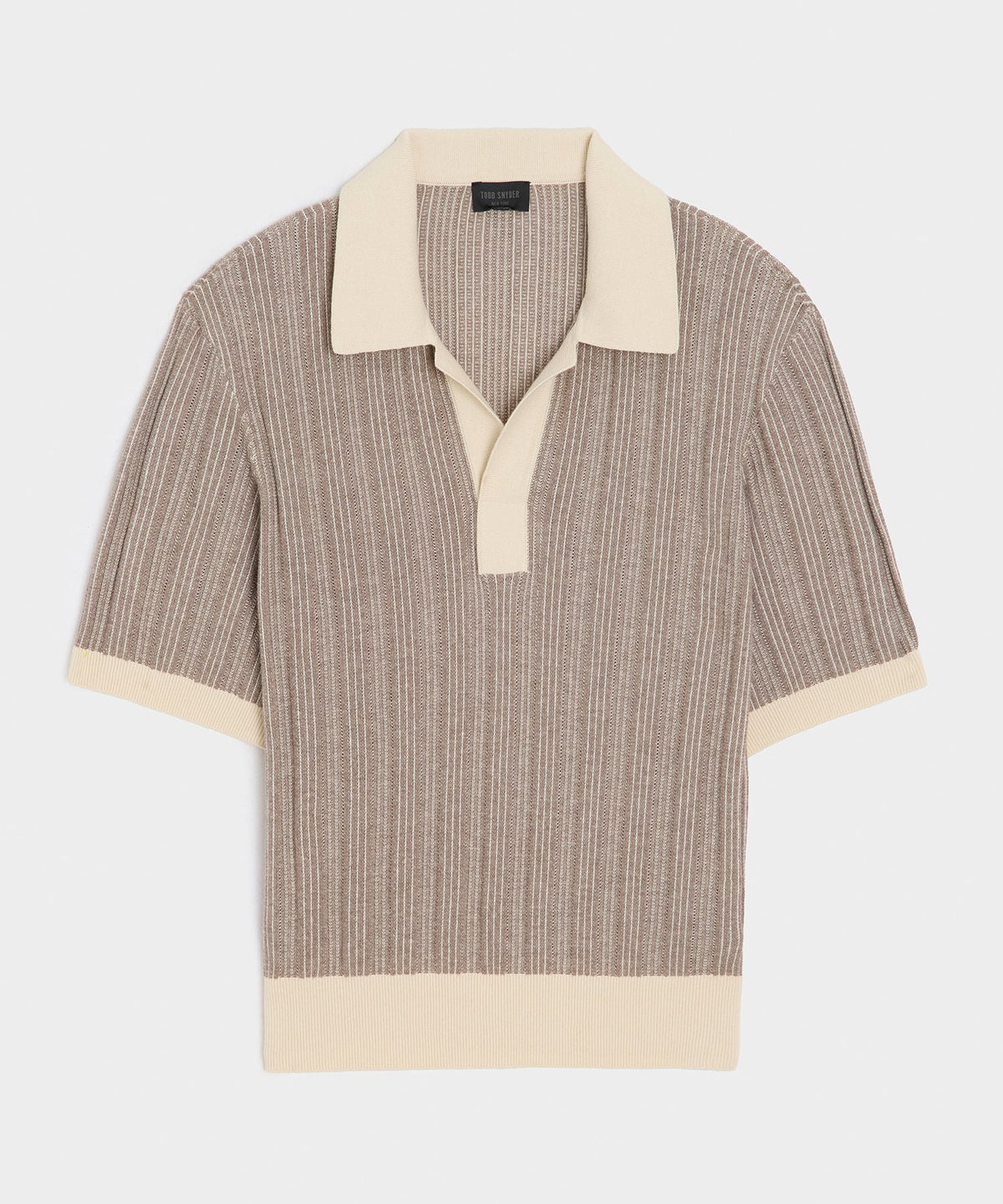Todd Snyder Casanova Sweater Polo - Bisque