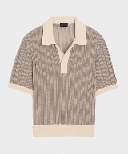 Todd Snyder Casanova Sweater Polo - Bisque