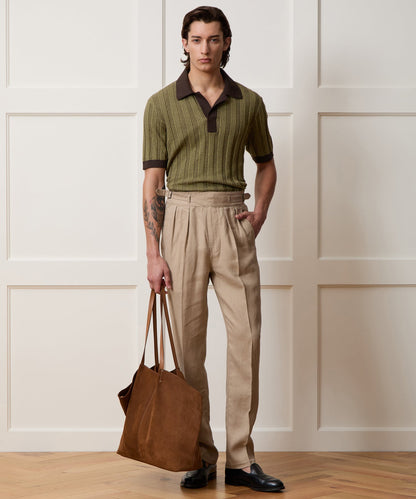 Todd Snyder Casanova Sweater Polo - Caviar