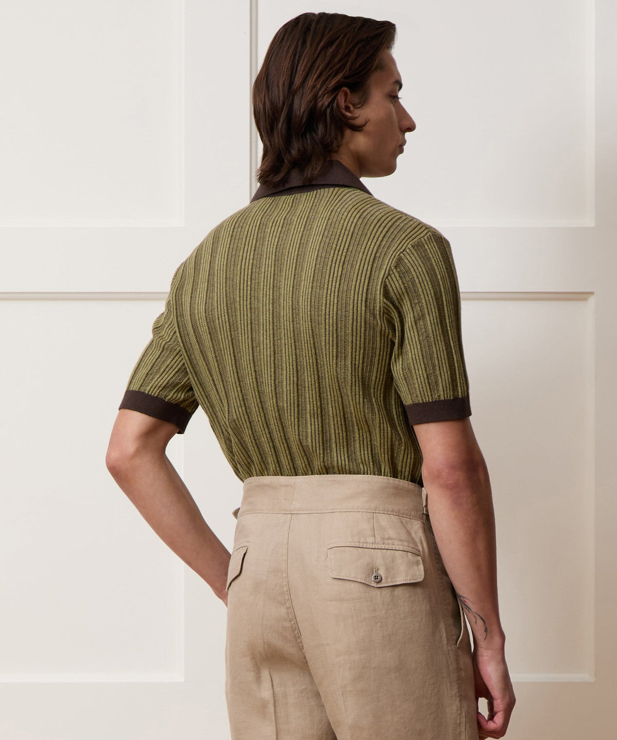 Todd Snyder Casanova Sweater Polo - Caviar