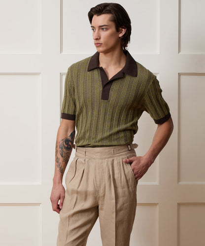 Todd Snyder Casanova Sweater Polo - Caviar