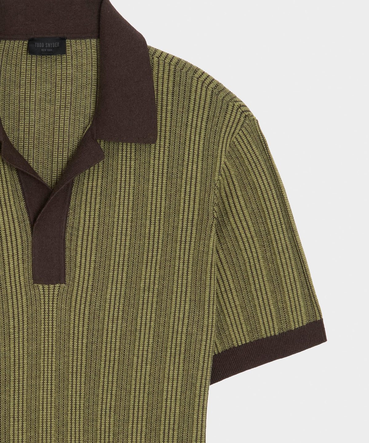 Todd Snyder Casanova Sweater Polo - Caviar