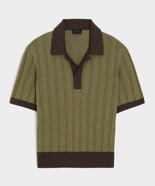 Todd Snyder Casanova Sweater Polo - Caviar