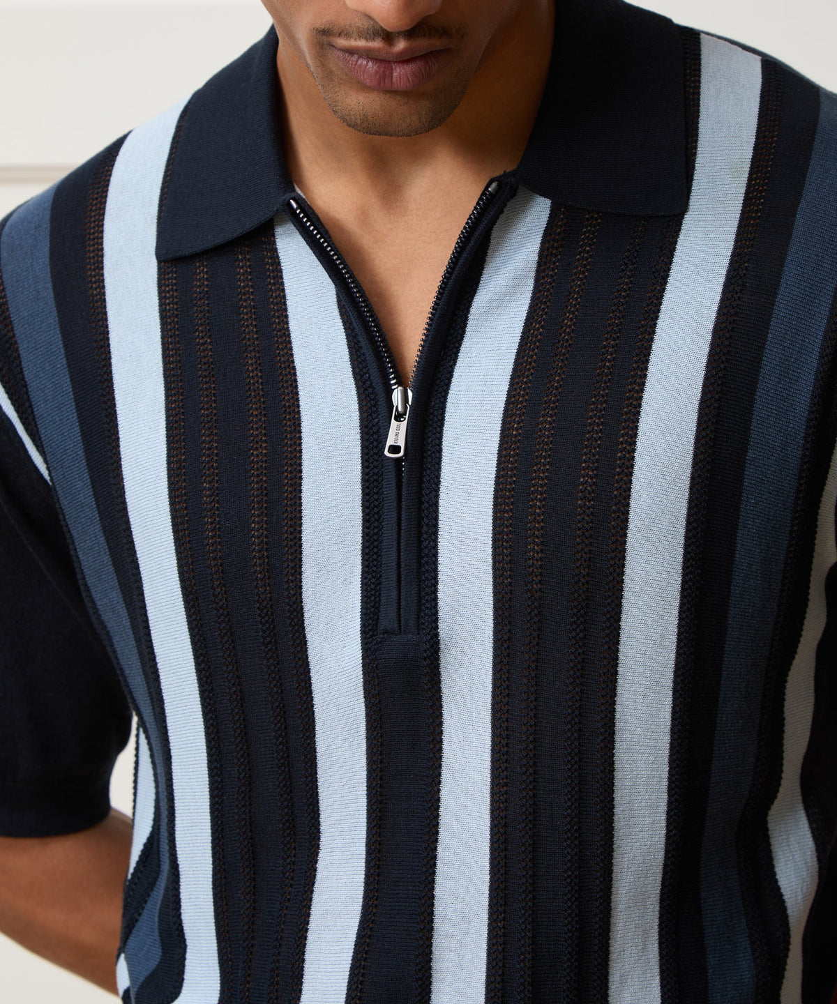 Todd Snyder Stratford Quarter-Zip Sweater Polo - Navy