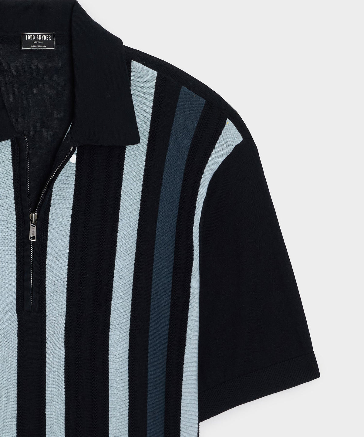 Todd Snyder Stratford Quarter-Zip Sweater Polo - Navy