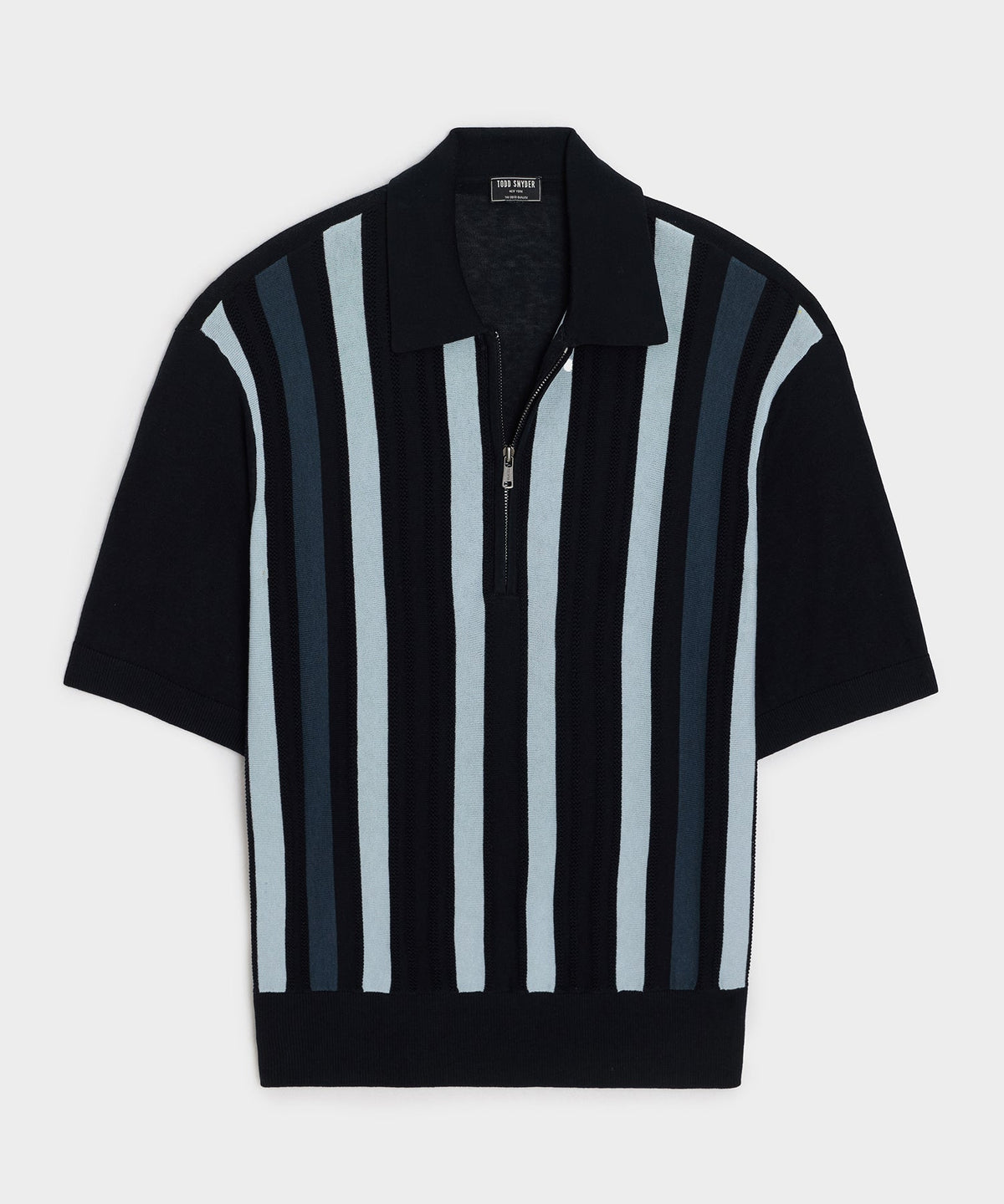 Todd Snyder Stratford Quarter-Zip Sweater Polo - Navy