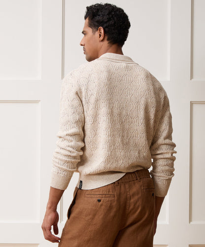 Todd Snyder Northridge Sweater Polo - Bisque