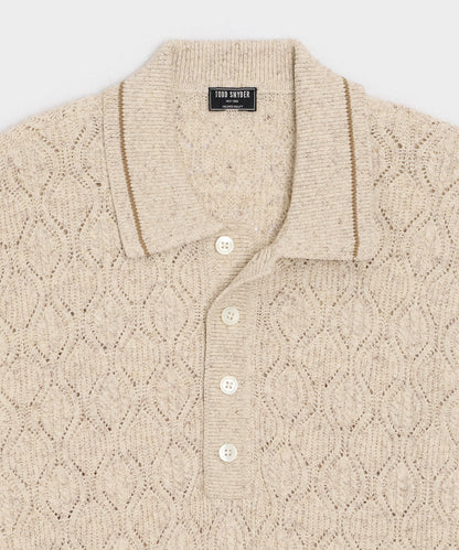 Todd Snyder Northridge Sweater Polo - Bisque