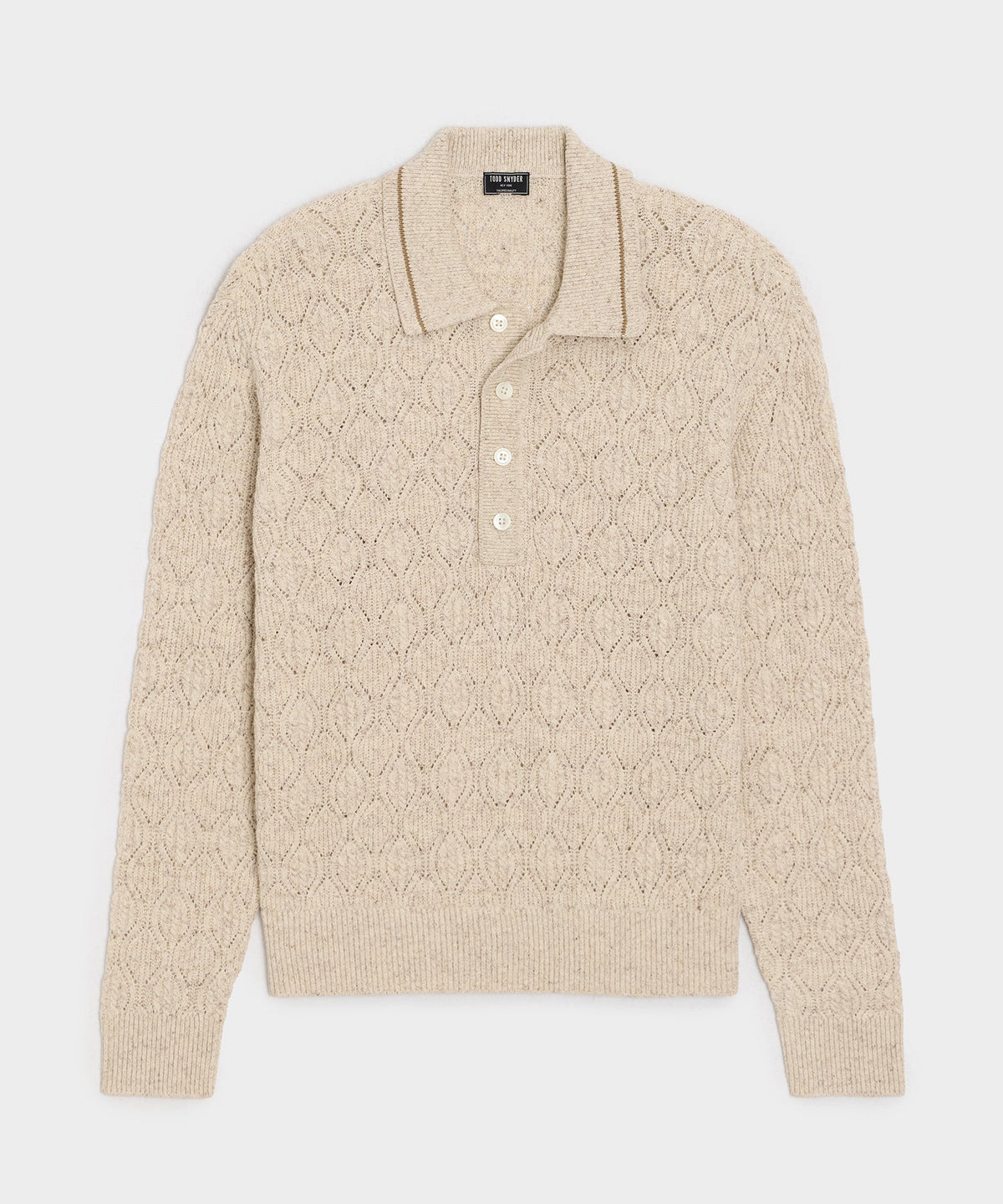 Todd Snyder Northridge Sweater Polo - Bisque