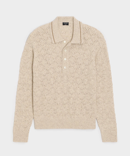 Todd Snyder Northridge Sweater Polo - Bisque