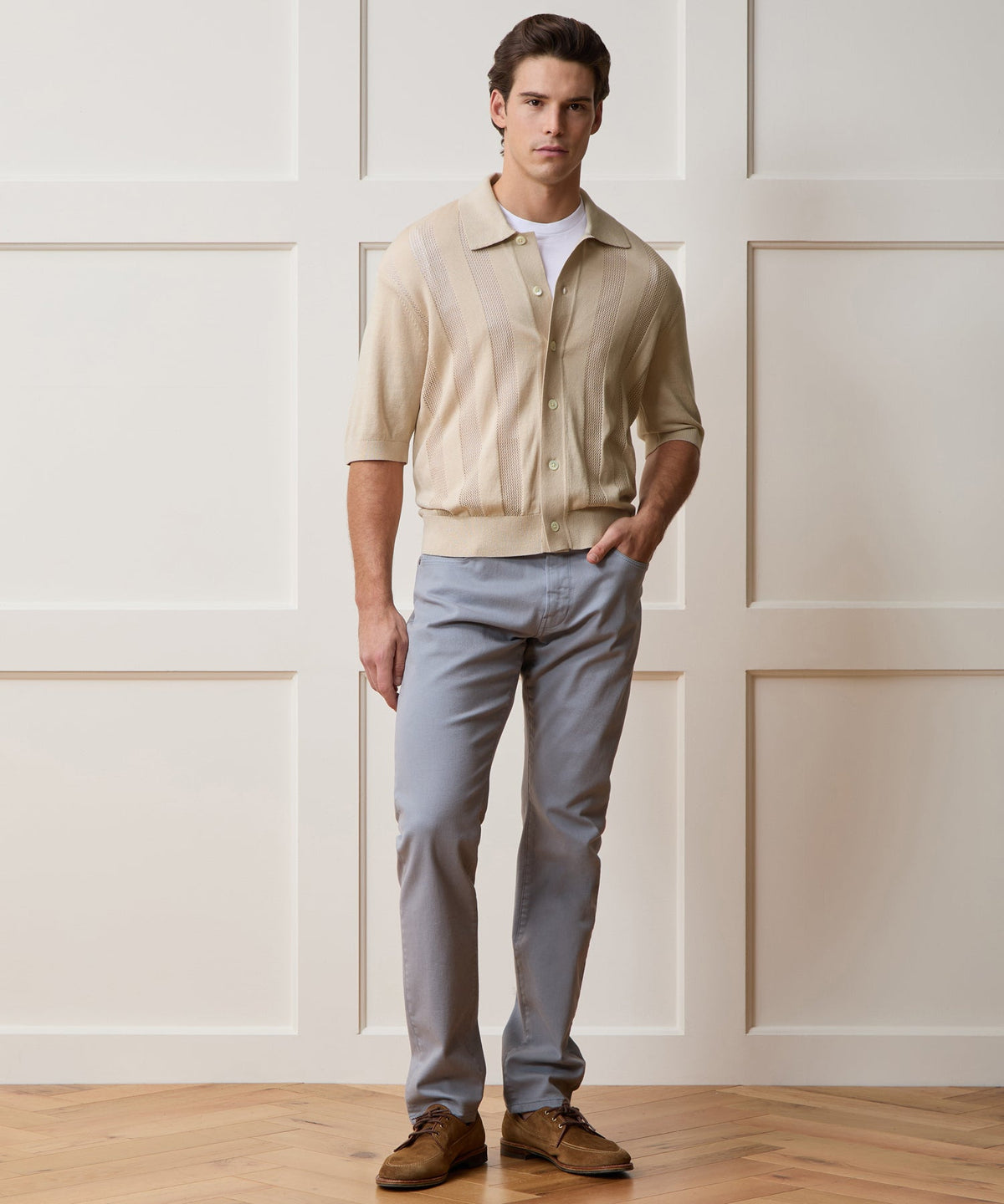 Todd Snyder Miles Sweater Polo - Baja Dunes