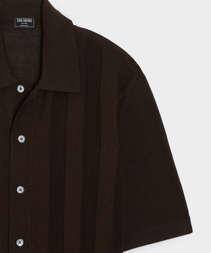 Todd Snyder Miles Sweater Polo - Brown
