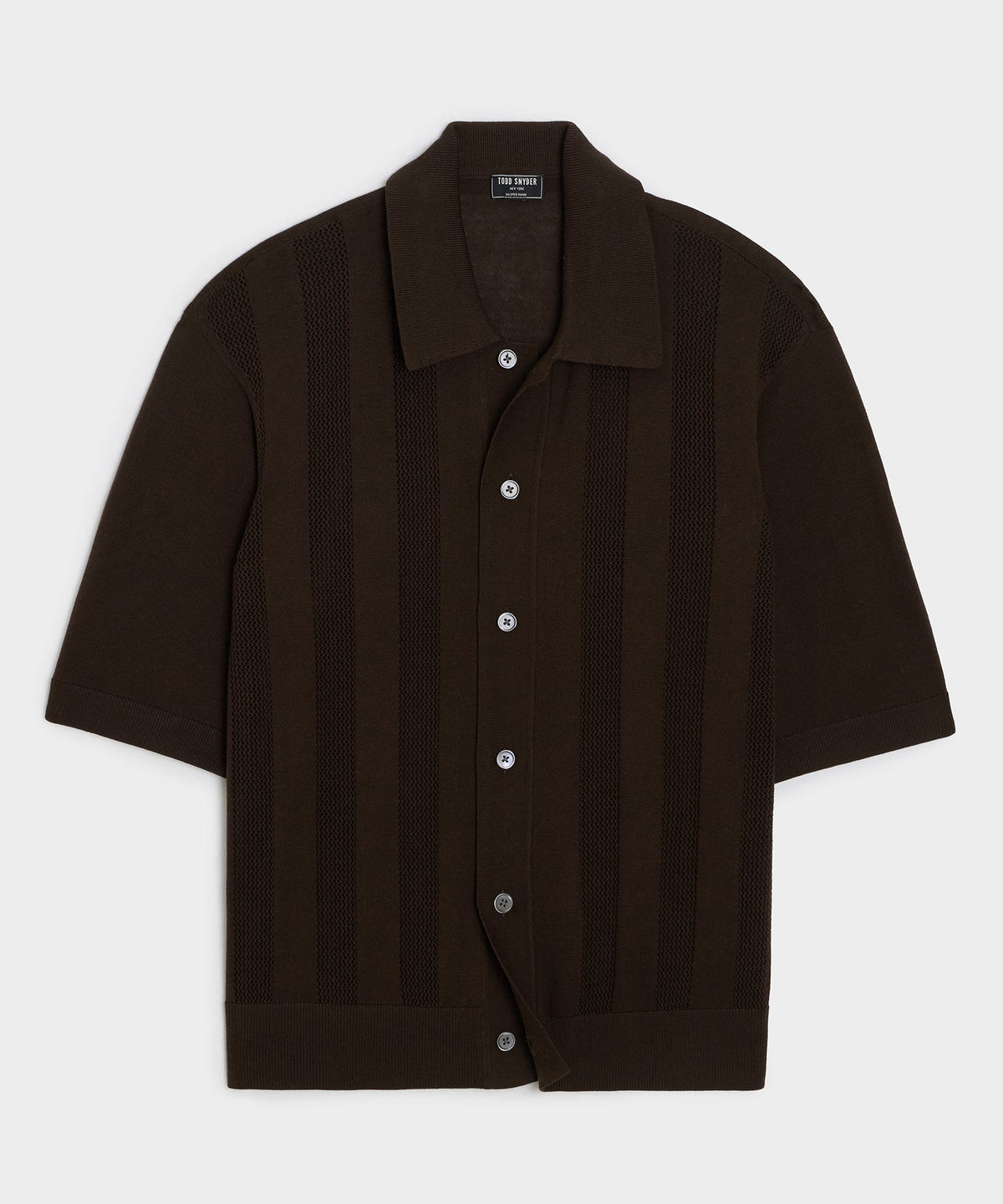 Todd Snyder Miles Sweater Polo - Brown