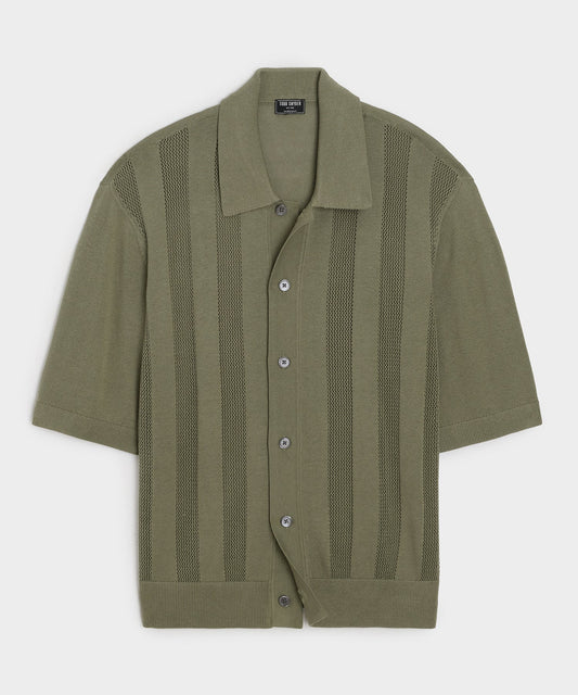 Todd Snyder Miles Sweater Polo - Oakmoss