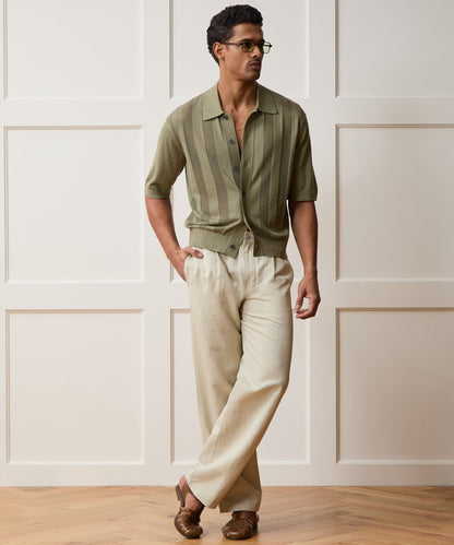 Todd Snyder Miles Sweater Polo - Oakmoss