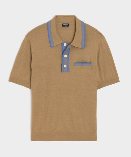 Todd Snyder Mojave Sweater Polo - Baja Dunes