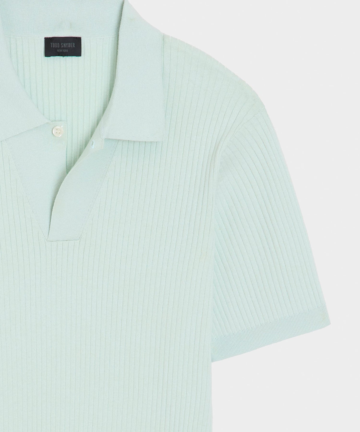 Todd Snyder Cotton-Cashmere Sweater Polo - Mint