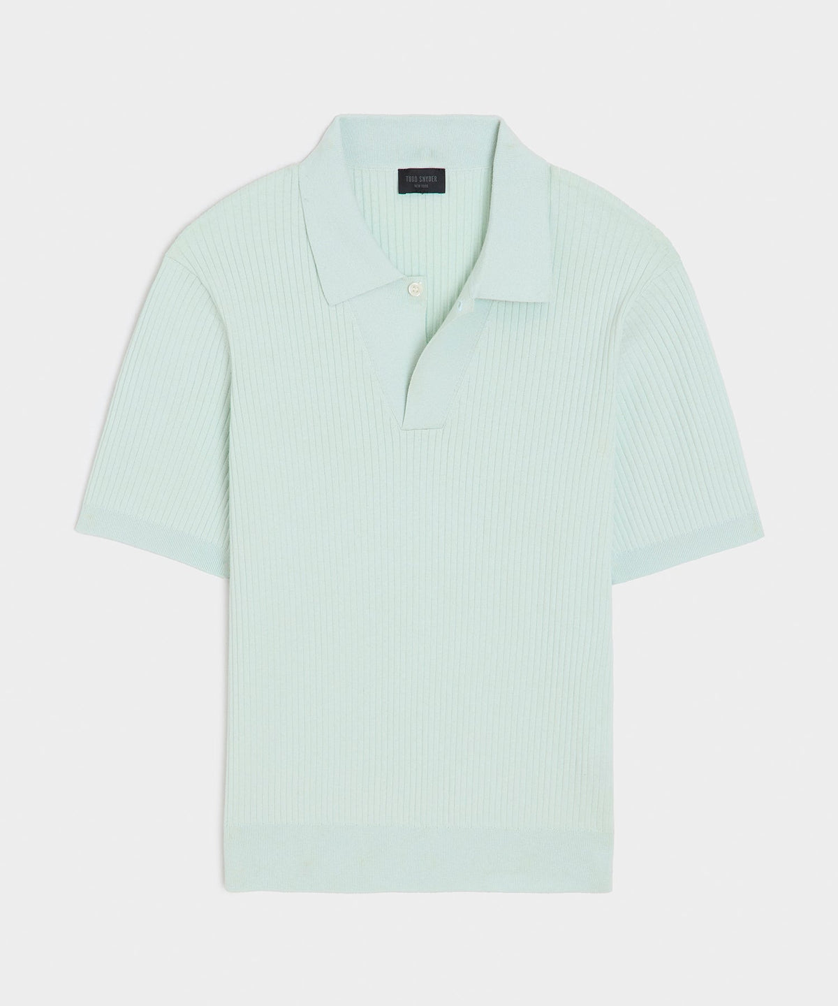 Todd Snyder Cotton-Cashmere Sweater Polo - Mint
