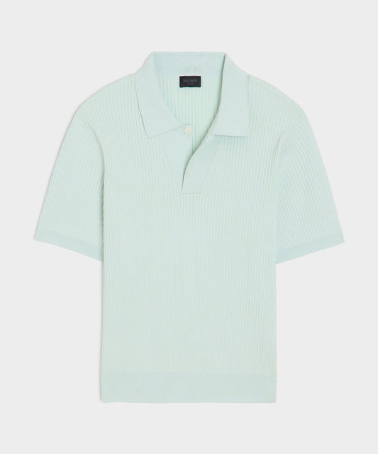 Todd Snyder Cotton-Cashmere Sweater Polo - Mint