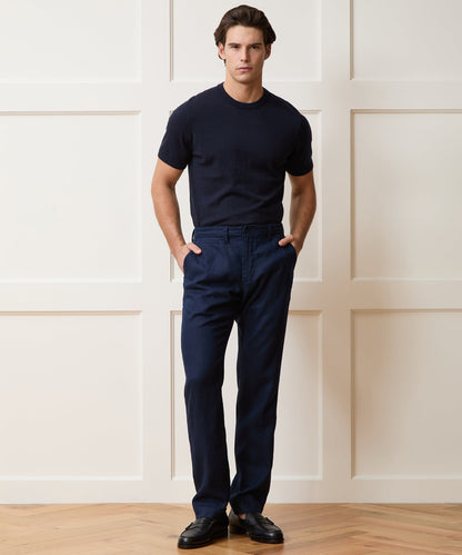 Todd Snyder Cotton-Cashmere Sweater Tee - Navy