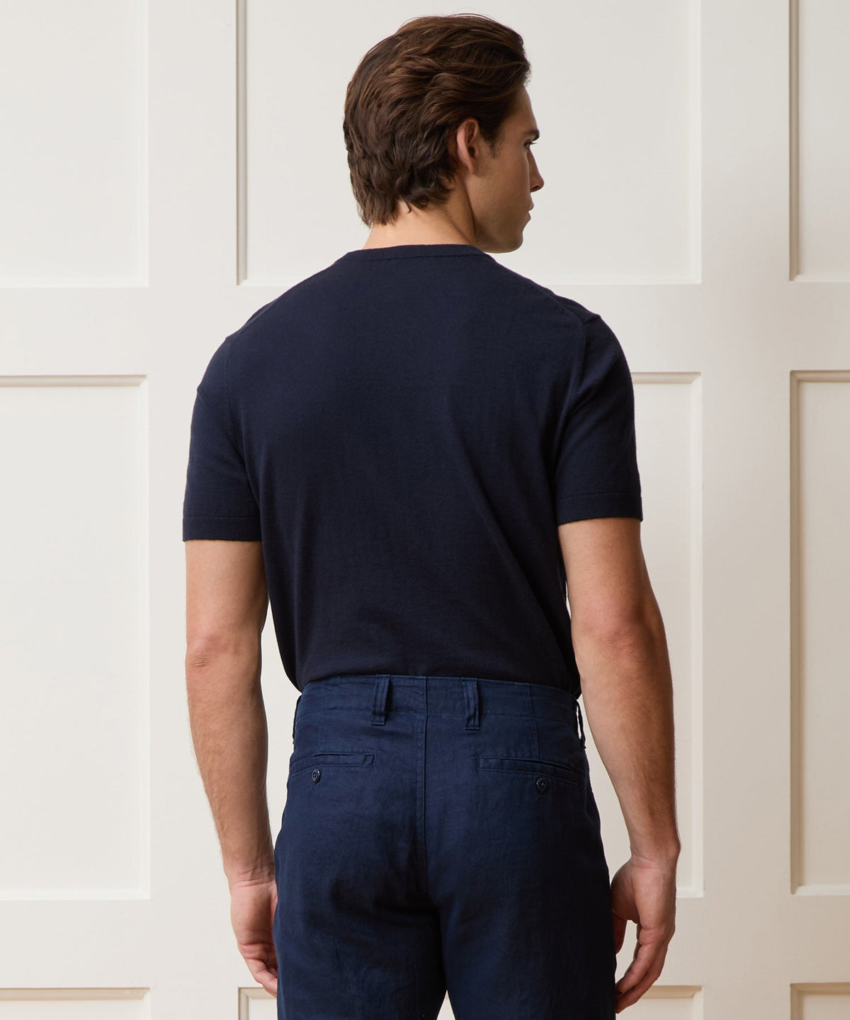 Todd Snyder Cotton-Cashmere Sweater Tee - Navy