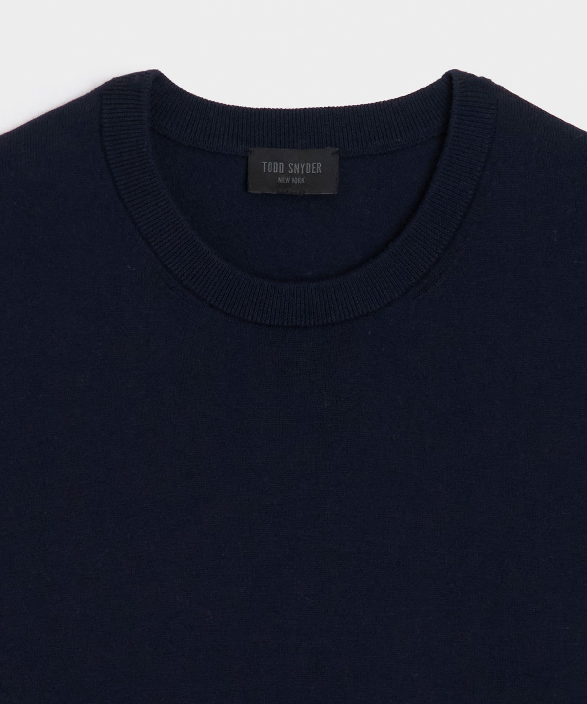 Todd Snyder Cotton-Cashmere Sweater Tee - Navy