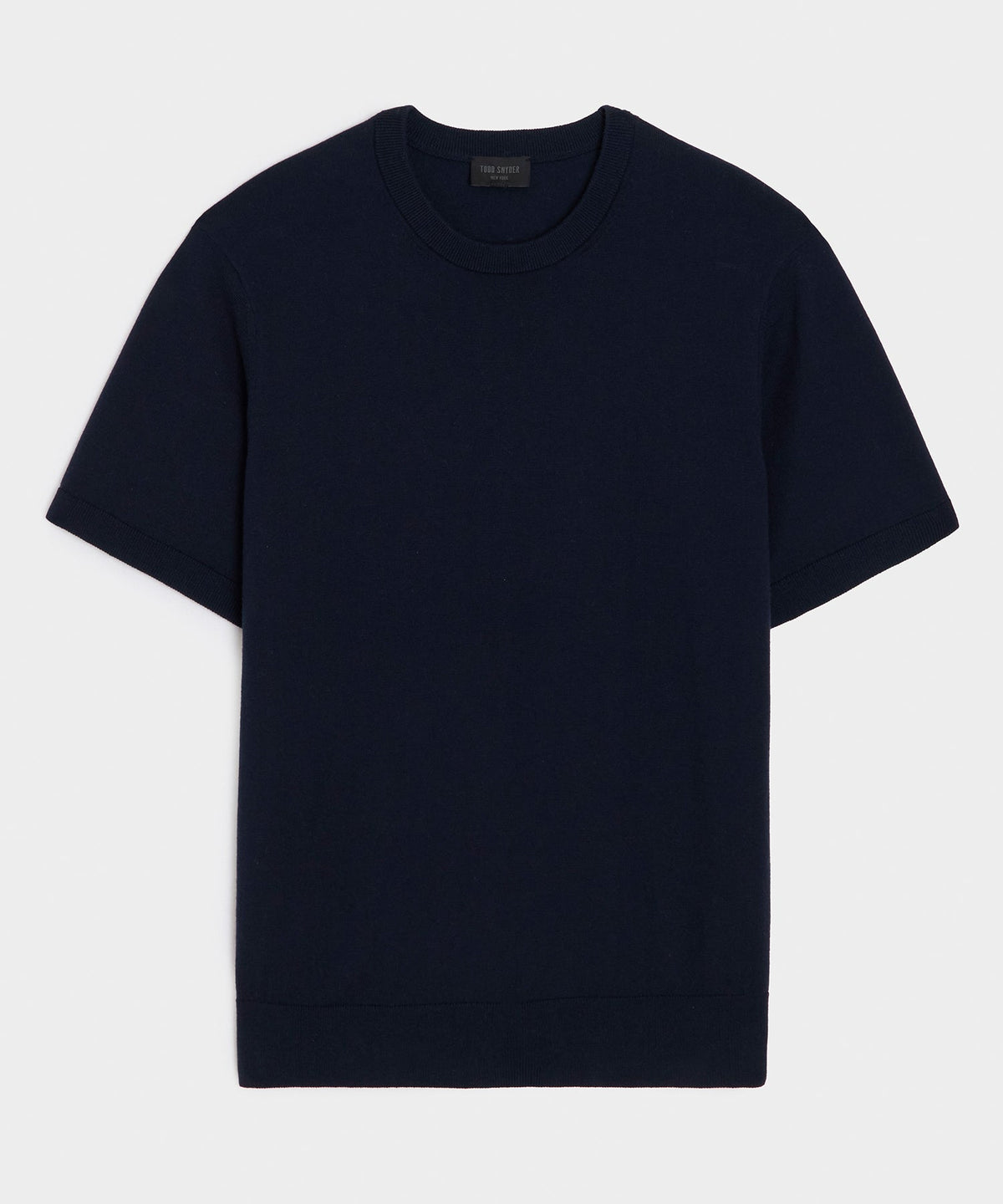 Todd Snyder Cotton-Cashmere Sweater Tee - Navy