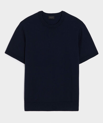 Todd Snyder Cotton-Cashmere Sweater Tee - Navy