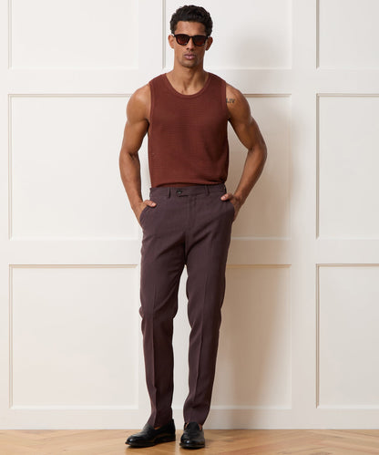 Todd Snyder Luxe Mesh Tank - Chocolate Cherry