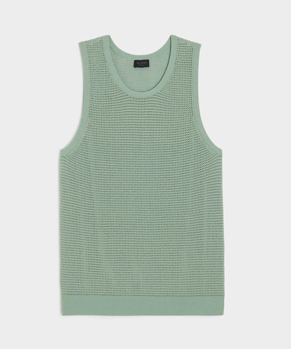 Todd Snyder Luxe Mesh Tank - Faded Jade