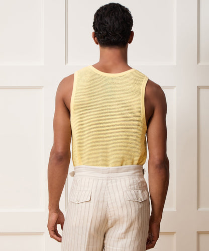 Todd Snyder Luxe Mesh Tank - Sun Soaked