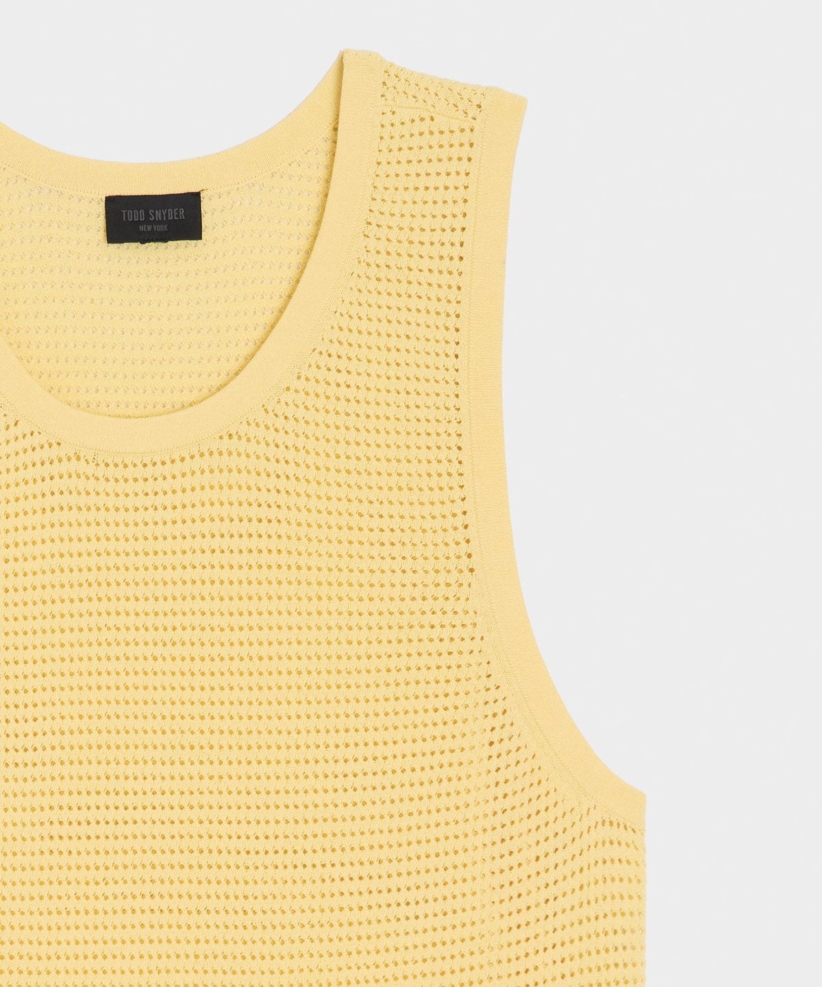 Todd Snyder Luxe Mesh Tank - Sun Soaked