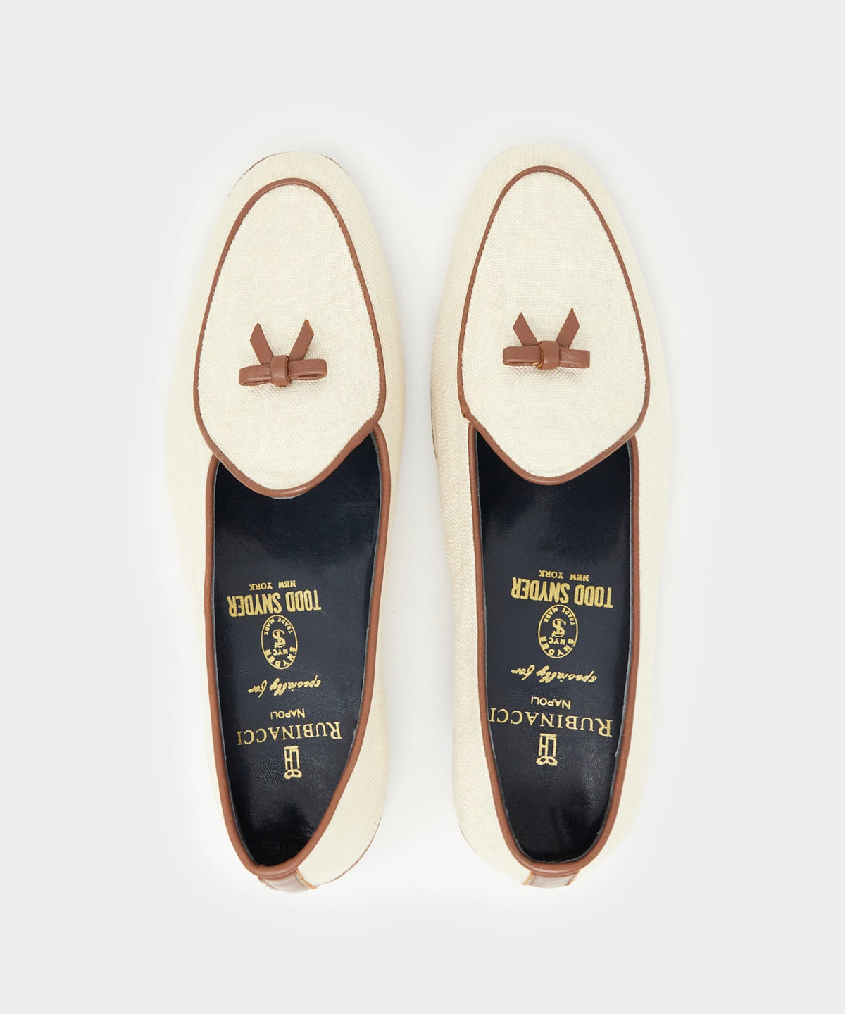 Todd Snyder Todd Snyder x Rubinacci Linen Marphy Loafer - Beige