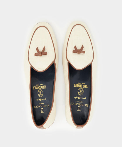 Todd Snyder Todd Snyder x Rubinacci Linen Marphy Loafer - Beige
