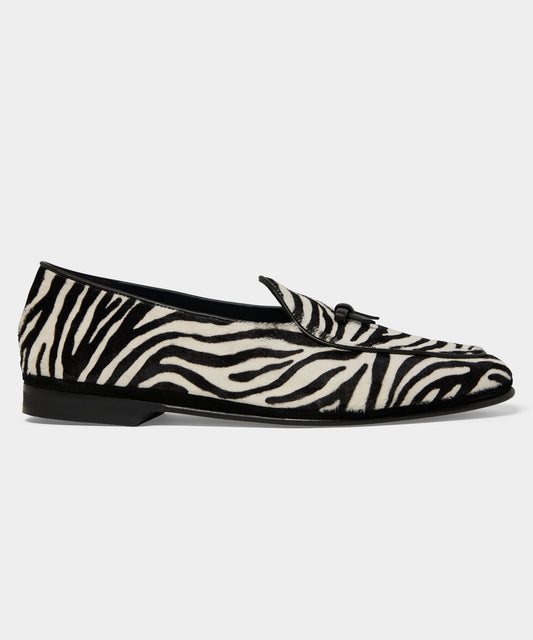Todd Snyder Rubinacci Marphy Bow Loafer - Black Mix