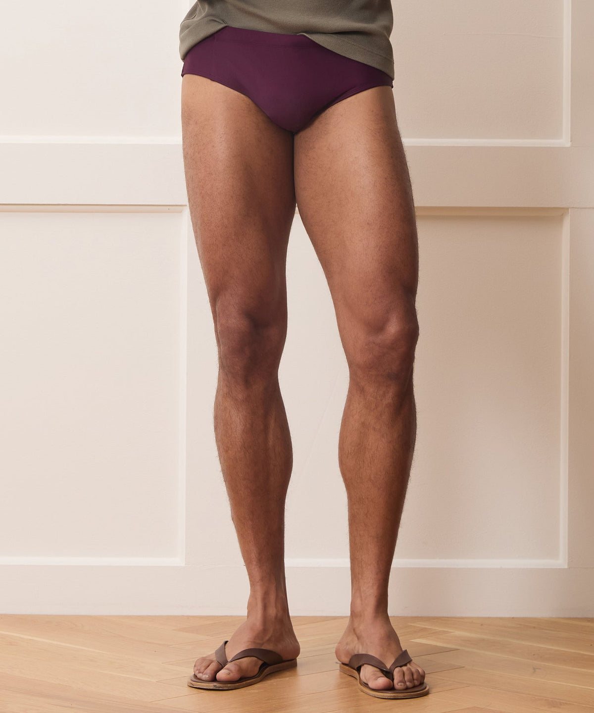Todd Snyder Mykonos Swim Brief - Merlot
