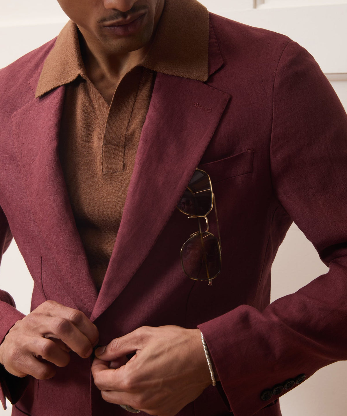 Todd Snyder Italian Linen Sport Coat - Wine