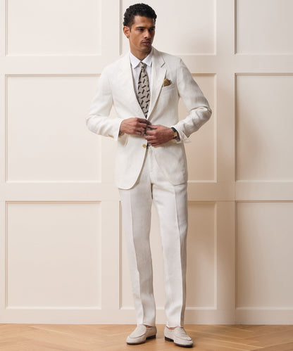 Todd Snyder Italian Linen Sutton Trouser - White