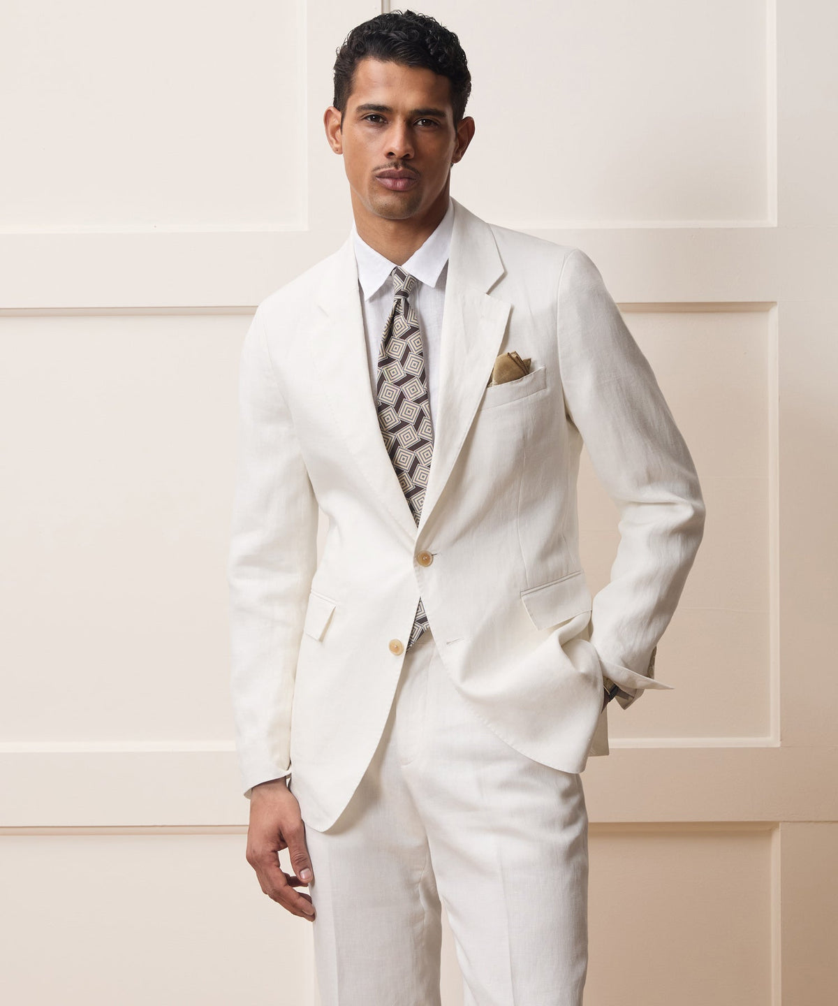 Todd Snyder Italian Linen Sutton Jacket - White